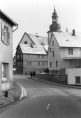 Blick von der Einmündung der Reinhardstraße in die Hauptstraße zu Beginn der 1960-er Jahre