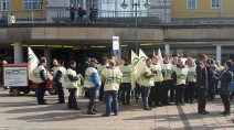 Weselsky war am Mittwochmorgen am Hauptbahnhof in Fulda