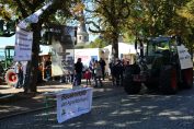 Protest von BDM-Milchbauern in Fulda