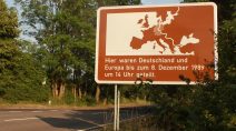 Außer einem Schild erinnert zwischen Tann-Günthers und Schleid-Motzlar nichts mehr an die einst dort verlaufende Grenze.