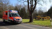 Rettungshubschrauber war im Einsatz.