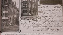 Alte Postkarten zeigen, wie die Fassade vom Restaurant Gambrinus und Café Klingelhöffer früher aussahen. 