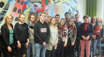 Kömpel mit der Klasse 12 des Marianums