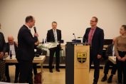 Scholz Heiko Stolz offiziell in sein Amt des Bürgermeisters eingeführt