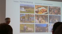 Lutz Habekost präsentiert die Bilderwelten fürs neue Regionalimage.