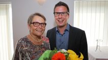 Geehrte Doris Markowsky mit SPD-Landtagskandidat Swen Bastian