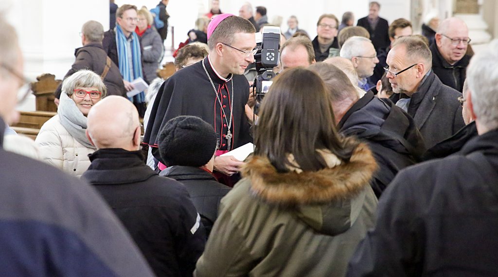 Der neue Bischof Michael Gerber beim Antrittsbesuch im Bistum Fulda