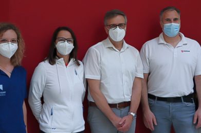 Freuen sich auf die gemeinsame Aktion (von links): Maria Klug, Dr. Corinna Och-Ilievski, Peter Dietrich, Torsten Röder sowie Ulrike Manns. Foto: privat