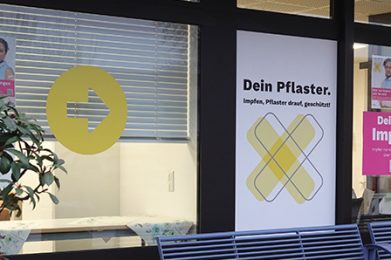 Seit dieser Woche wird auch an den Main-Kinzig-Kliniken in Gelnhausen an der Dein-Pflaster-Impfstelle geimpft.