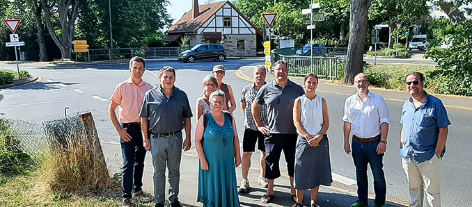 Michael Merz, Markus Hofmann, Inga Richter, Grüne des Ortsverbandes Petersberg und der Kreistagsfraktion. Foto: privat