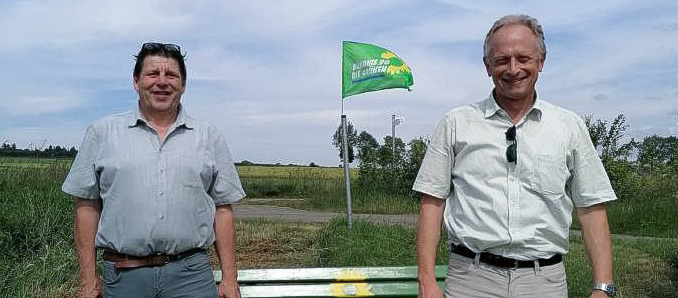 Joachim Nophut und Thomas Budde, die beiden grünen Gemeindevertreter in Eiterfeld. Foto: privat