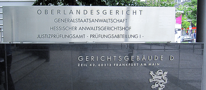Oberlandesgericht Frankfurt am Main. Foto: Oberlandesgericht Frankfurt am Main