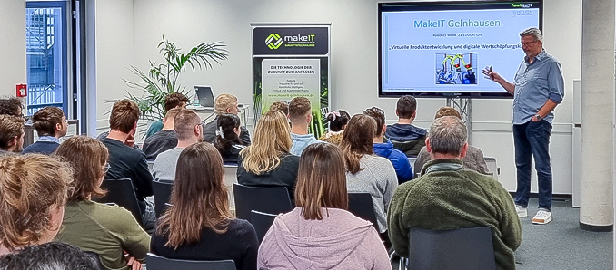 Viele Denkanstöße und Aha-Erlebnisse gab es bei Hessens einziger Robotics Week sowohl für Unternehmen als auch für Schülerinnen und Schüler. Foto: romeisIE