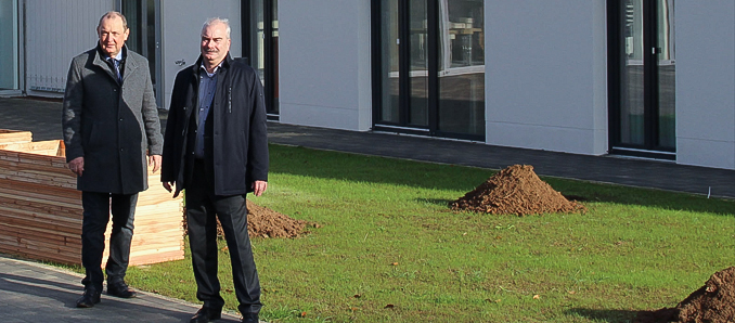 Diözesan-Caritasdirektor Dr. Markus Juch (rechts) und Vorstandsmitglied Ansgar Erb.) Foto: privat