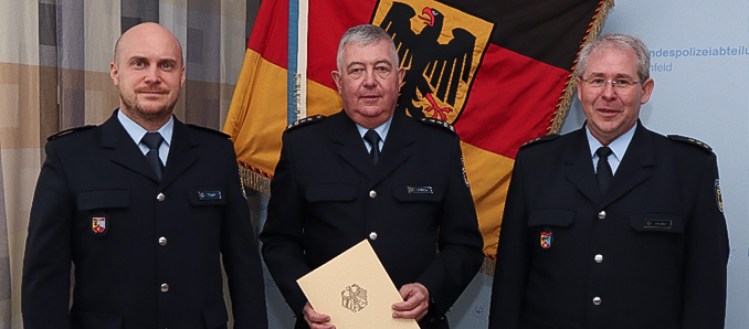 Polizeirat Steffen Rieger, Erster Polizeihauptkommissar Stefan Czeloth, Polizeidirektor Werner Friedrich. Foto: privat