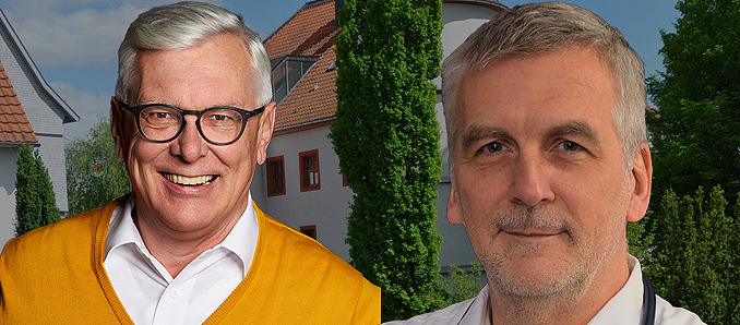 Fraktionsvorsitzender Claus-Dieter Schad und Dr. Hans-Joachim Müller, (v.l.)