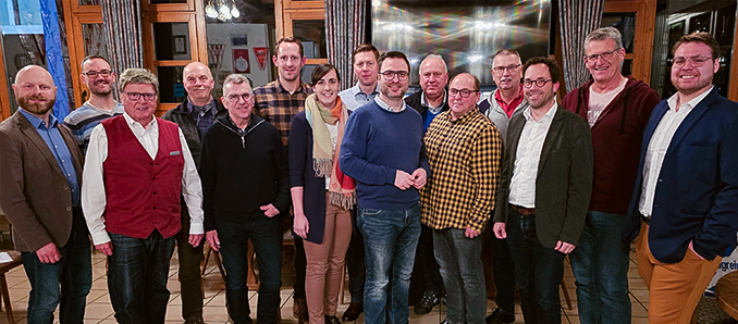 Vorstandsneuwahlen beim CDU Gemeindeverband Flieden. Alter und neuer Vorsitzender ist Dr. Sebastian Huber (8. von links). Foto: privat