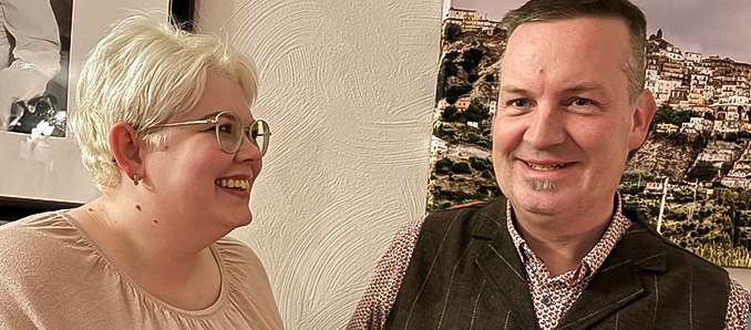 Jennifer Gießler und Dietmar Krist.