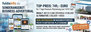 Business-Advertorial zu absoluten Sonderkonditionen