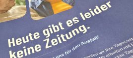 Technischer Defekt: Heute keine Ausgabe der FZ