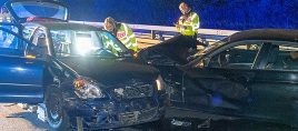 Unfall auf der B27 bei Eichenzell: Zwei Pkw kollidieren